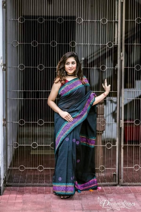 সেমি মসলিন শাড়ি